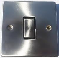 Satin Chrome Single (1 gang) Light Switch