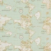 Maps Blue PVC Blue