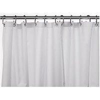 Croydex Plain Textile Shower Curtain &Ndash; White