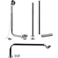 Nuie Roll Top Bath Exposed Waste Trap