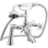 Nuie Traditional 1/2 Bath Shower Mixer with Fixed Head + Tap Spout