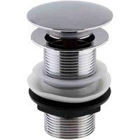 Push Button Basin Waste Unslotted Chrome
