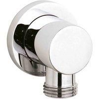 Nuie A3275 Round Outlet Elbow, Silver