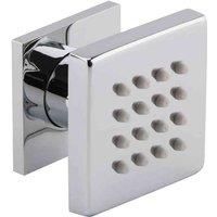 nuie Shower Accessories Square Body Jet - Chrome, Silver