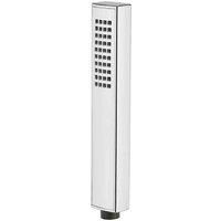 Nuie Minimalist Rectangular Easy-Clean Shower Handset Chrome Bathroom Hand Held