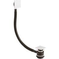 nuie Square Sprung Plug Bath Waste - Chrome, Silver