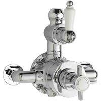 Nuie Edwardian Exposed Shower Valve Dual Handle - Chrome
