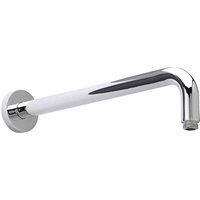 Nuie ARM01 £ Modern Bathroom Round Fixed Wall Mount Shower Arm, 395mm, Chrome, 345mm