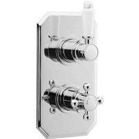 Nuie Edwardian Bathroom Concealed Shower Valve Dual Handle Chrome Traditional