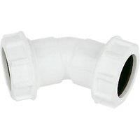 FloPlast WC18 Unicom Compression Waste 135 Deg Bend - 32mm