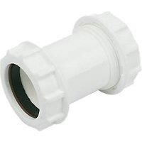 FLOPLAST 40mm Compression Waste Coupling - White