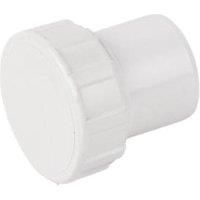 FLOPLAST WS31WH 40MM (43mm) ABS SOLVENT WELD WASTE - ACCESS PLUG - WHITE