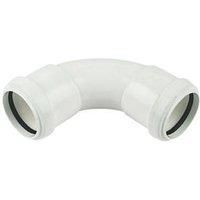 FloPlast Push-Fit Waste 92.5° Bend 32mm White | Home Standard