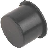FloPlast Push Fit Waste access plug (Dia)40mm Black