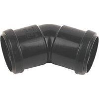FloPlast Push-Fit Waste Fittings by Home Standard (Black, 40mm 135° Bend)