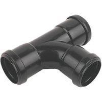 FloPlast Push Fit Waste tee (Dia)40mm Black