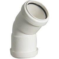 FloPlast Push-Fit Waste Fittings by Home Standard (White, 40mm 135° Bend)