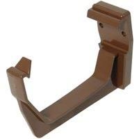 Floplast Brown Square Fascia Bracket (Dia)114mm