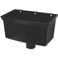 FloPlast Square Gutter hopper (W)285 mm Black