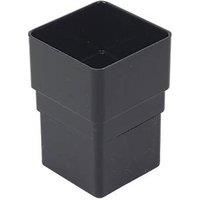 FloPlast Black Square Gutter socket (Dia)65mm