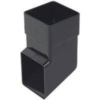 FloPlast Black Square Gutter shoe (L)70mm (Dia)65mm