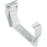 FLOPLAST 114mm Square Fascia Gutter Bracket - White