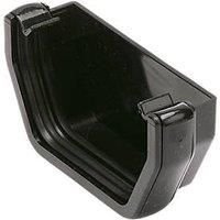 FloPlast Black Square Gutter stop end (L)41mm (W)114mm