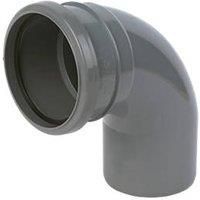 FloPlast Grey Single Socket Bend 92.5o x 110mm