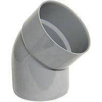 FLOPLAST 110mm Ring Seal Soil Offset Bottom Bend - Grey