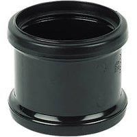 FloPlast Ring Seal Soil Coupling (Dia)110mm Black