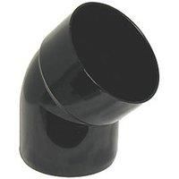 FLOPLAST 110mm Ring Seal Soil Offset Bottom Bend - Black