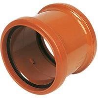 1 x 110mm Soil Double Pipe Coupler Pipe Waste Fitting Connector Coupling D105