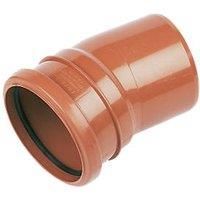 FLOPLAST Underground drain 110mm single socket 15' bend