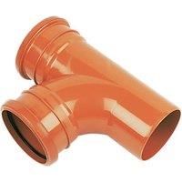 FloPlast Underground Drainage Junction (Dia)110mm Terracotta