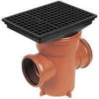 FLOPLAST Underground Back Inlet Bottle Gully & Square lid