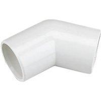FLOPLAST 21.5MM OVERFLOW OBTUSE 45/135 BEND WHITE SOLVENT (PACK OF 5)