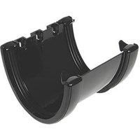 FloPlast HiCap Gutter union bracket (Dia)115 mm Black