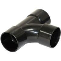 Floplast Solvent Weld Swept Tee 92.5 Degree White or Black Available 32 40 50mm