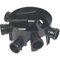 D910 450MM DIA.X 270MM DEEP UNDERGROUND DRAINAGE CHAMBER BASE - 5 x FIXED INLET