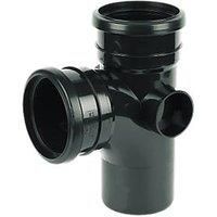 FloPlast 92.5 Degree Branch Black Soil