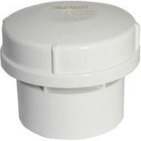 FloPlast AV110 Air Admittance Valve Solvent for 110mm Pipe, White