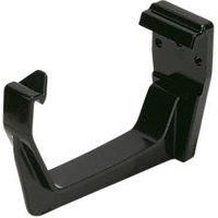 FloPlast 65mm Square Line Downpipe Clip - Pack of 10 - Black