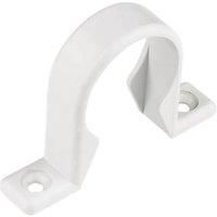 FLOPLAST Solvent Weld Waste Pipe Clip in White 32mm