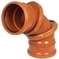 FloPlast Underground drainage Adjustable Bend 285114 (Dia)110mm (L)132mm