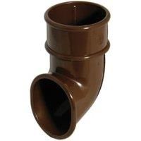 FloPlast Miniflo Brown Half round Gutter shoe (Dia)50mm