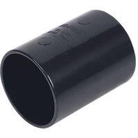 FloPlast Solvent Weld Straight Couplers 40 x 40mm Black 5 Pack (76761)