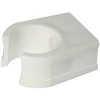 FloPlast White Solvent weld Waste pipe Clip (Dia)21.5mm Pack of 4