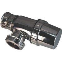 FloPlast Uni Compression Telescopic Bottle Trap Chrome 40mm (738VF)
