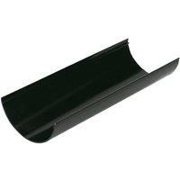 FloPlast Half Round Gutter Black 112mm x 3m 6 Pack (19423)