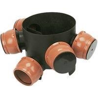 FloPlast Push-Fit 5-Inlet Adjustable MAC Chamber Base 300mm (43356)